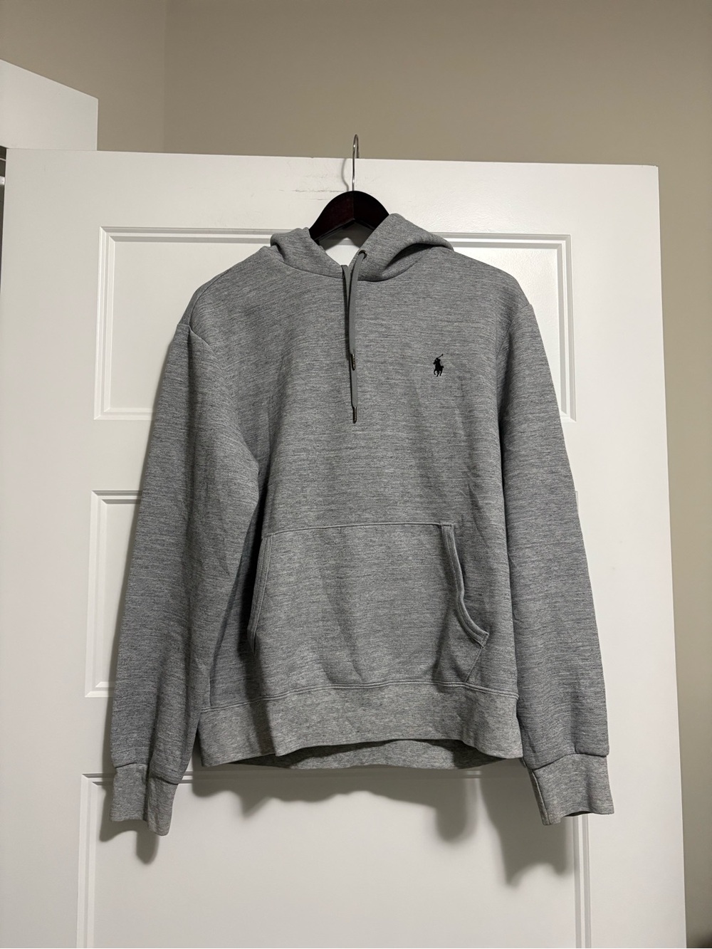 Polo by Ralph Lauren Gray Pullover Hoodie with Pony Logo (L)